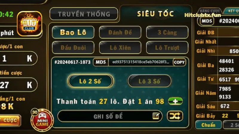 Thống Kê Kết Quả Chính Xác